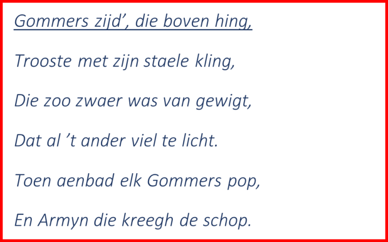 Laatste Regel Van Een Gedicht
